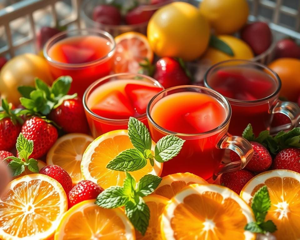 Fruit thee: zoet, zuur en verfrissend