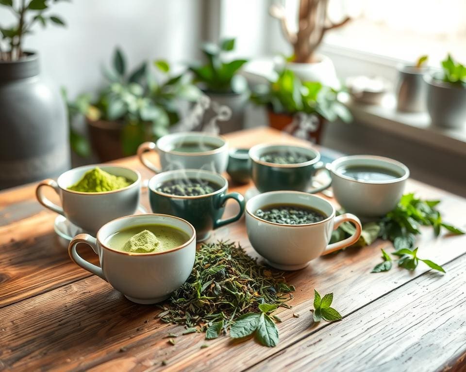 Groene thee variaties om warm te drinken